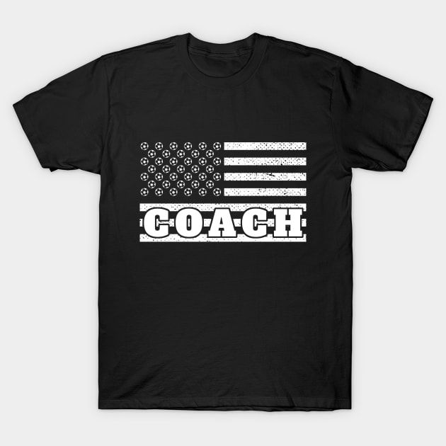 Soccer Coach In Flag T-Shirt by mrdatvip1